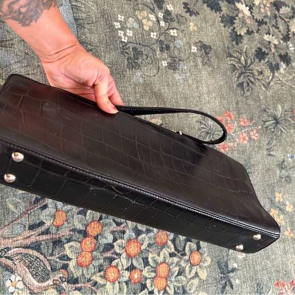 Vintage Black crocodile Gioe clutch - Picture 2 of 11
